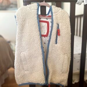 Mini Boden, Kids Sherpa Vest • Size 5-6Y